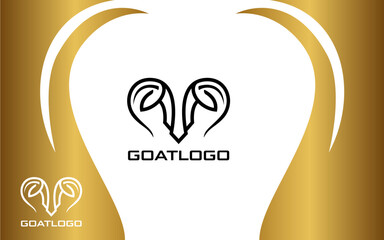 Goat Head Logo Modern and Minimalist