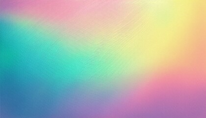 Obraz premium Pastel colors gradient background grainy texture holographic abstract banner cover header design