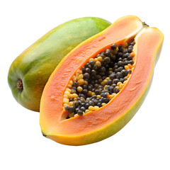 papaya on transparent background