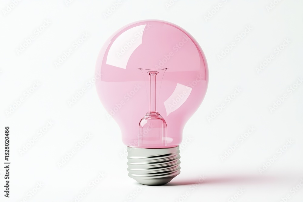 Poster smiling light bulb illustration with cheerful expression in bright yellow on a warm background