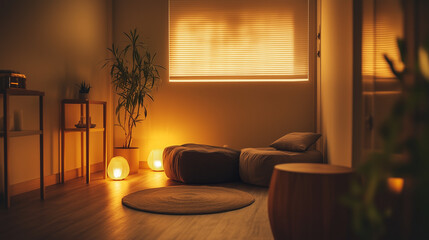 Inviting counseling session in a cozy psychology clinic emanating comfort, care, and empowering mental well-being