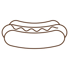 Fototapeta premium hot dog vector illustration