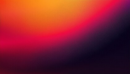 Fototapeta premium Vibrant grainy gradient background orange magenta red black noise texture abstract web banner header poster design