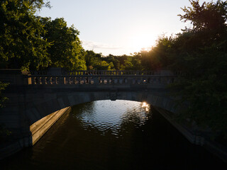 Lake of the isles, Minneapolis Minnesota during a summer afternoon