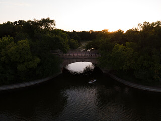 Lake of the isles, Minneapolis Minnesota during a summer afternoon