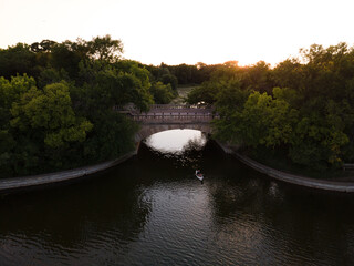 Lake of the isles, Minneapolis Minnesota during a summer afternoon