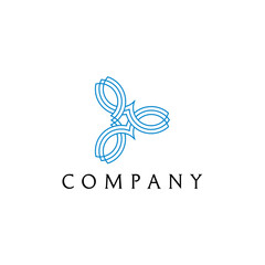 Floral Geometric Flower logo design blends nature with artistic precision to create an elegant brand identity corporate image editable vector.