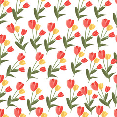 Obraz premium Рattern of tulips