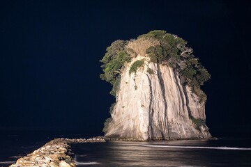 見附島ライトアップ