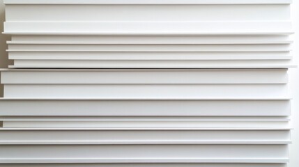 Obraz premium Abstract White Architectural Lines and Layers