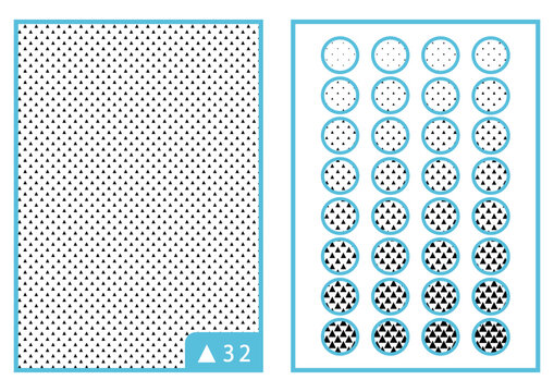三角｜背景や効果に見本にも使える無難な三角型デジタルトーン32種._CS6