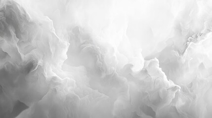 soft billowy clouds blending shades of gray for a tranquil and serene digital art background