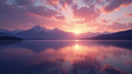 Lake and mountains #p003