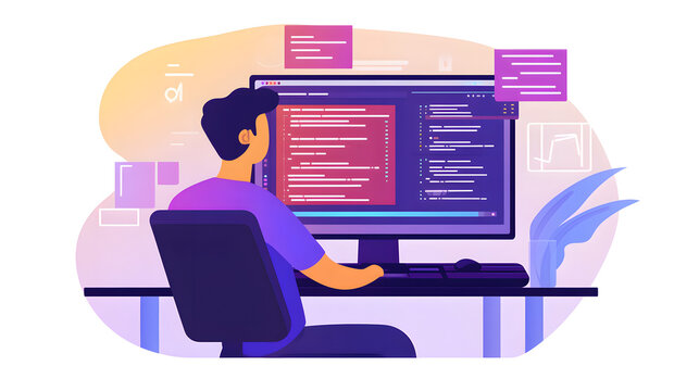 Professional software development programming application interface for coding projects