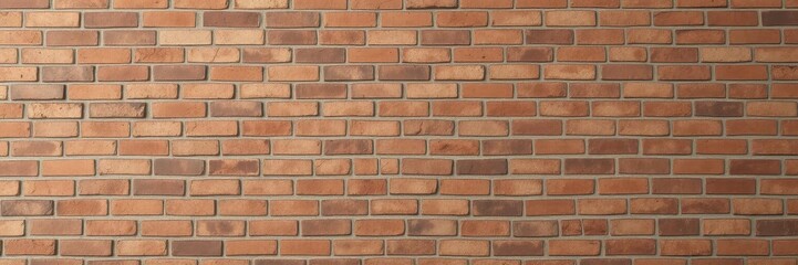 Rough textured brick wall background, various shades of red and brown, old, urban