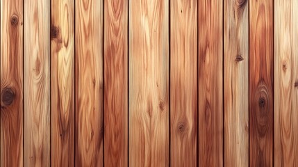 Fototapeta premium Textured wooden background with vertical planks showcasing natural grain patterns and warm earthy tones