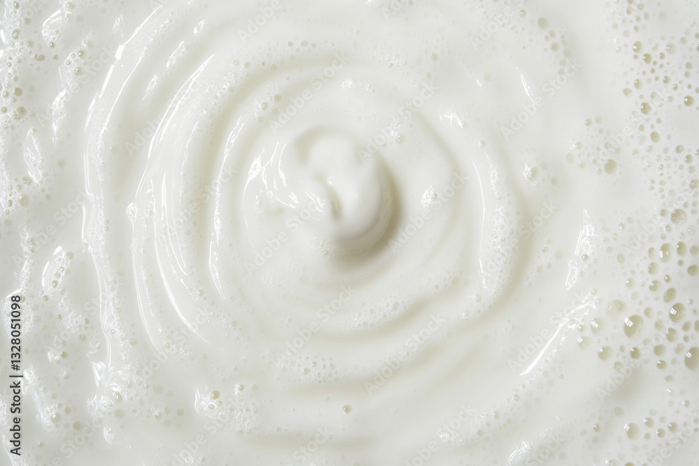 Poster smooth and creamy white foam texture for background and design
