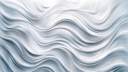 Fototapeta premium Abstract Silver Wave Pattern Background Design: Elegant Swirling Curves and Smooth Undulating Lines, Modern Digital Art Texture