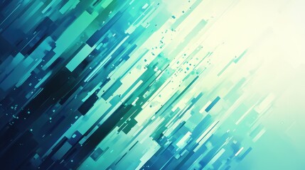 Abstract Teal and White Diagonal Lines Digital Art Background Texture
