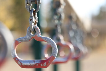 monkey bars in playground