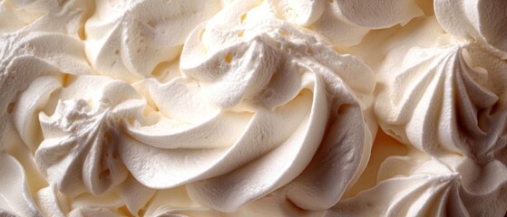 Whipped Cream Texture: A Delicious Close-Up
