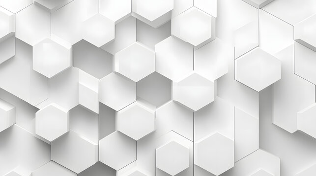 Professional Geometric White Cube Patterns Vector Background Design
