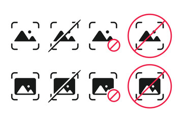 Screenshot not available icon. Illustration vector