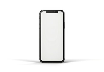 A minimalist white phone on a clean white background, perfect for branding, advertising, etc.