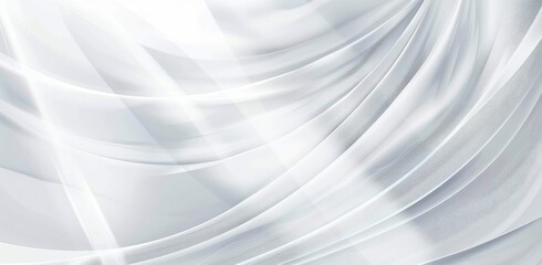 Elegant white background with soft geometric shapes in light gray tones, creating a modern and sophisticated design.