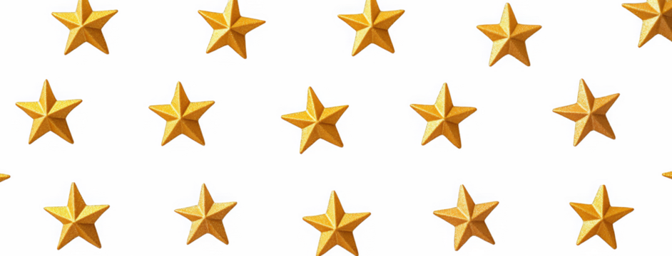 Golden Stars Pattern – Seamless Decorative Background Design