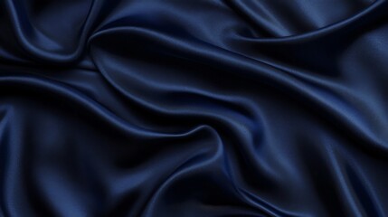 Obraz premium Dark Blue Silk Fabric Texture Background