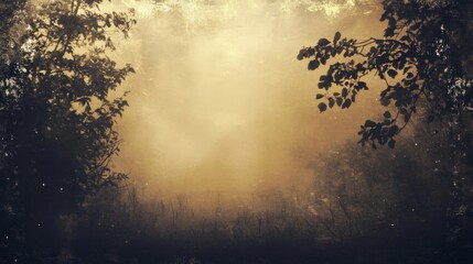 Golden Fog in a Dark Forest