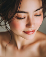 Obraz premium 女性 バストアップ 美容