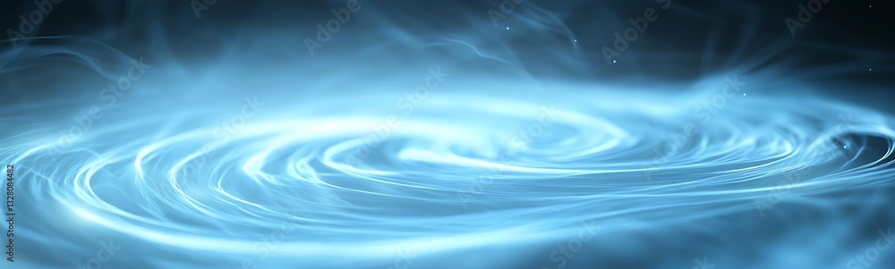 Aufkleber swirling blue light creates an ethereal and dynamic visual effect.