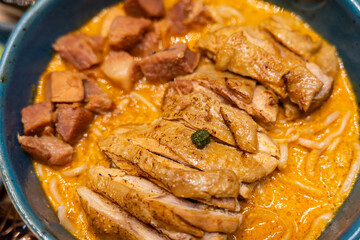 Thai food, Khao Soi Recipe, Khao Soi, Khao Soi Kai, Thai Noodles Khao Soi, Chicken and Pork Curry, Northern Thai food concept