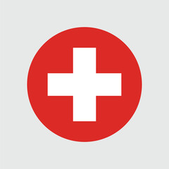 Switzerland Flag Sphere Vector