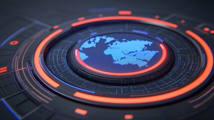 Abstract Technological Concept of Global Networking and Data Processing
