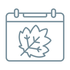 Autumn Calendar Icon