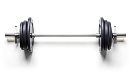 Surreal T-Bar Row: Clean Clinical Fitness Photography, Low Angle Power Shot, White Background