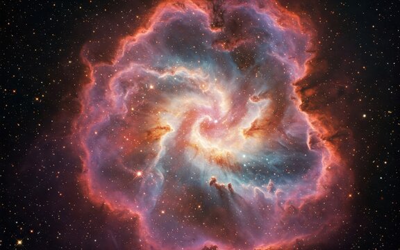 Spiral Nebula in the Vastness of Space