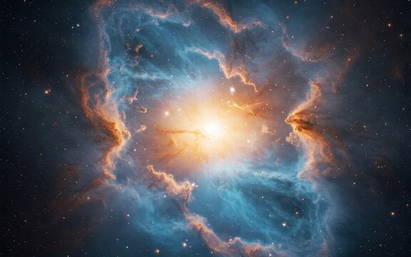 Vibrant Nebula in the vastness of space