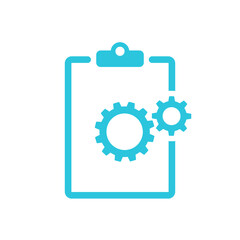 Project icon, Blue Icon on White