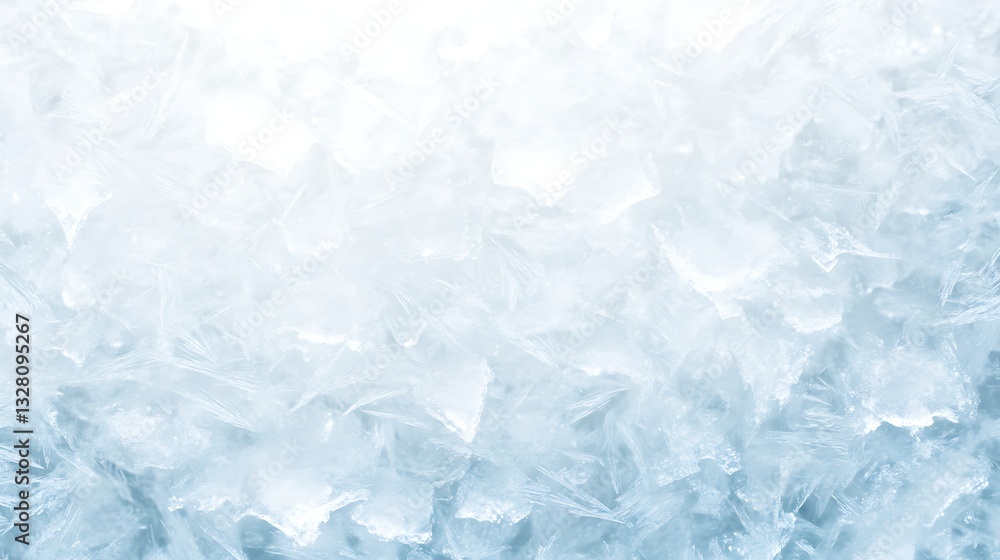 Leinwandbilder ice texture with light reflecting, creating a cool and refreshing visual effect.
