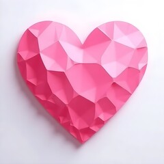 pink paper heart