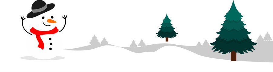 Merry Christmas Footer with Classic Red and Green Holiday Elements