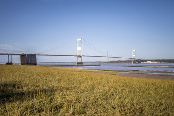 Severn Bridge, First Severn Bridge, Linking Wales and England, UK