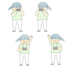 カメラを持つ子ども