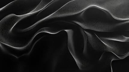 Obraz premium Black Fabric with White Glitter Texture