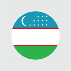 Vector National Flag of Uzbekistan