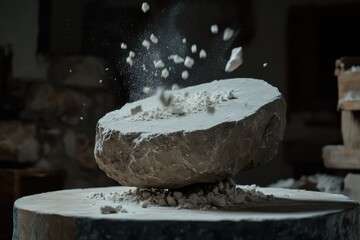 Stone Fragmentation During Chipping Process in Workshop Setting